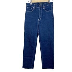 Wild Fable Dark Wash Super High Rise Straight Leg Denim Blue Jeans Size 4